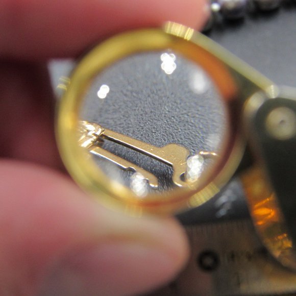 18" 10K Gold Small Dark Pearl Necklace Vintage - Picture 3 of 5